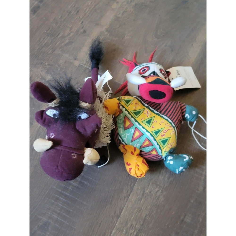 Disney‎ Lion King Broadway Musical Plush Pumbaa & Zazu Stuffed Animal